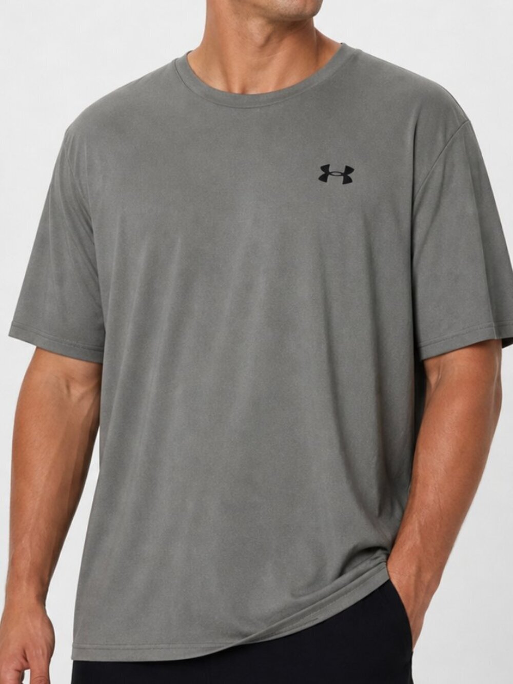 Under Armour Gray HeatGear Loose Fit Short Sleve Athletic T-Shirt Men's XL